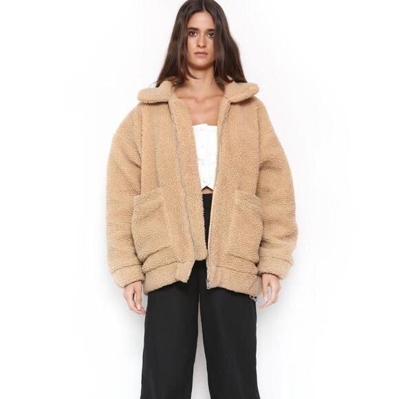 I.AM.GIA Pixie Teddy Jacket in Carmel - Picture 1 of 8